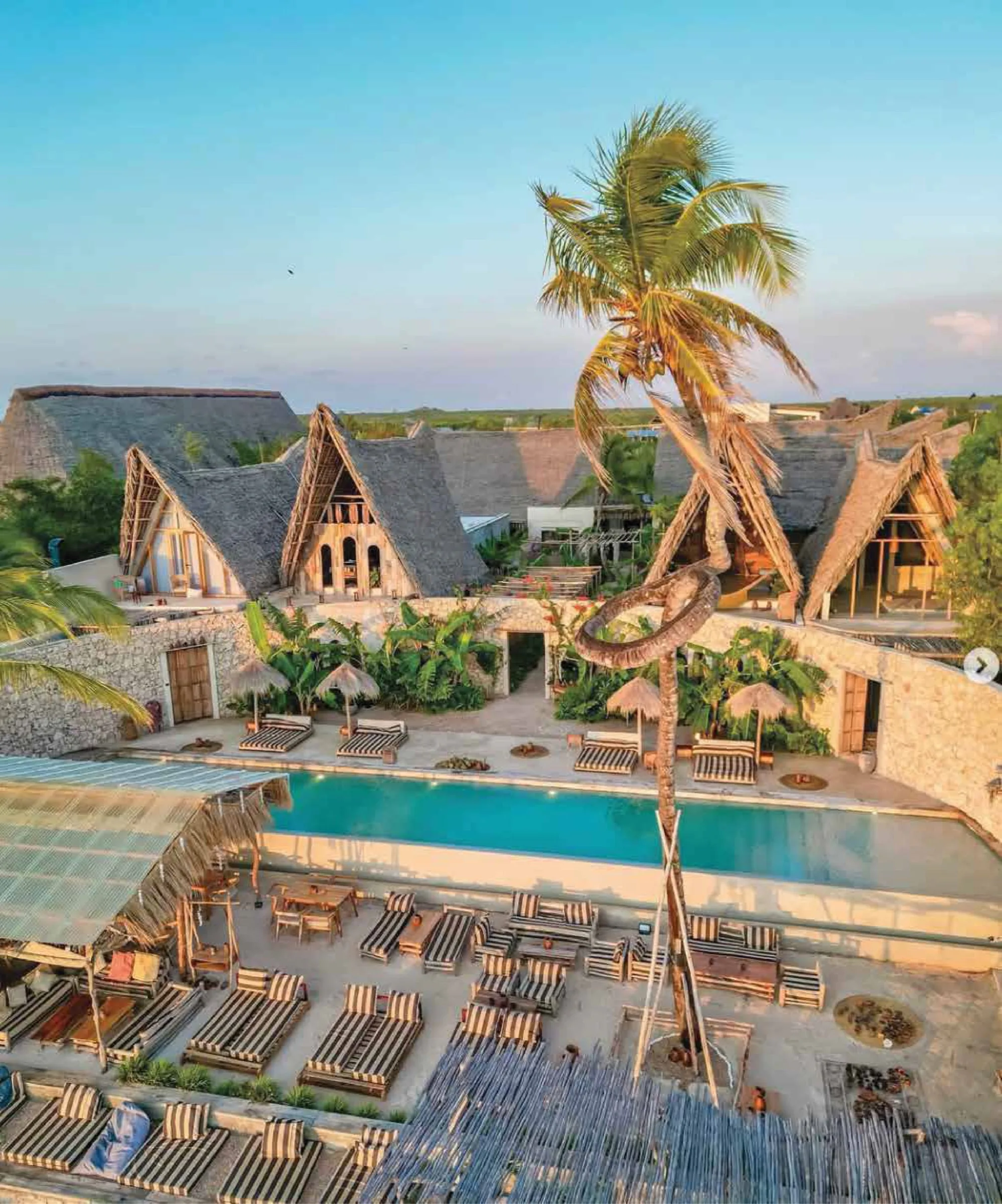 Be Zanzibar boutique hotel from above