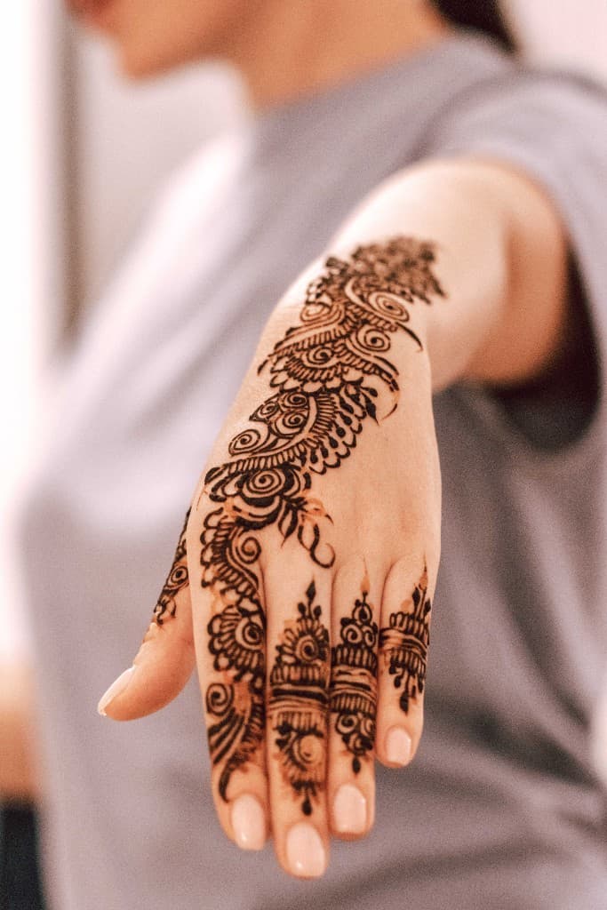 Intricate henna art at Be Zanzibar
