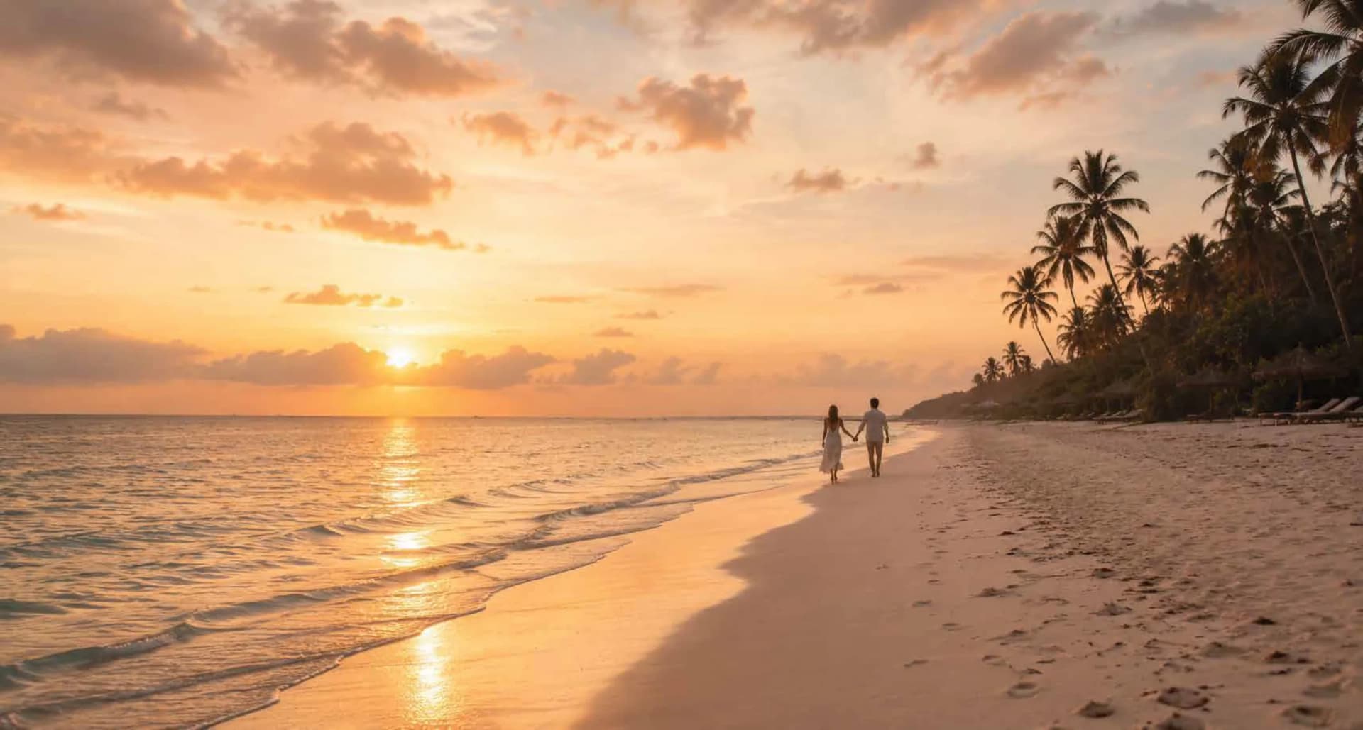 Couple celebrating on the beach at Be Zanzibar