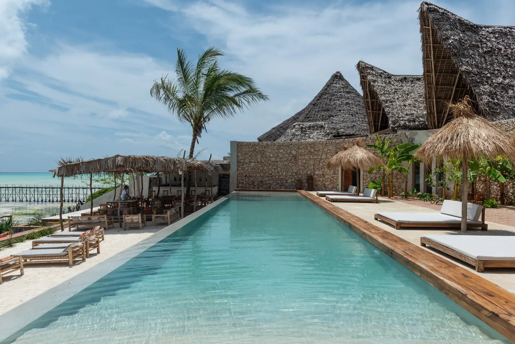 Casa Coco restaurant and pool at Be Zanzibar, Jambiani