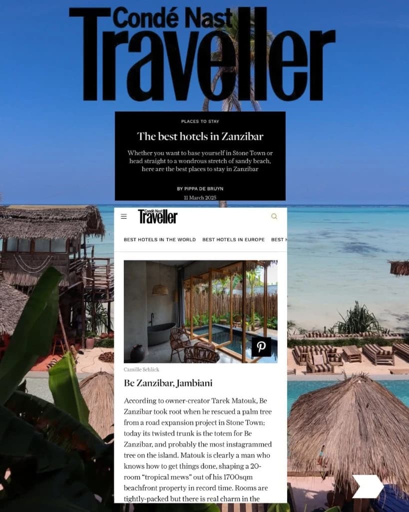Condé Nast Traveller - best hotels in Zanzibar